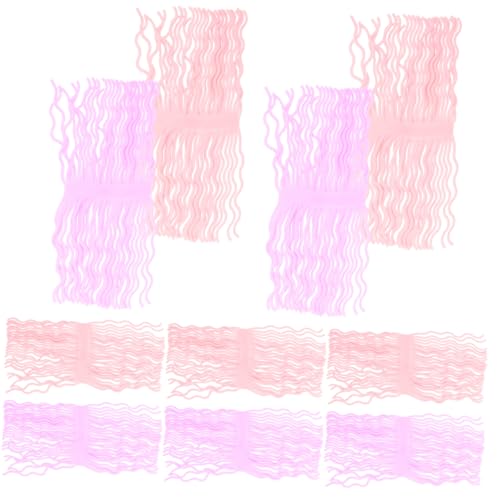 BESTonZON 10 Stück Teiliges Dehnbarer Nudel stressabbau spielzeuge aus TPR Elastische Spaghetti in Rosa und Fördert Wahrnehmung und Stressabbau für Erwachsene von BESTonZON