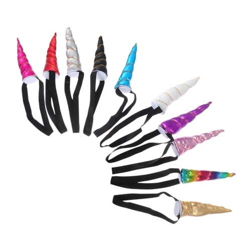 BESTonZON 10 Stück Teiliges Einhorn Kopfschmuck für Bunte Cosplay Haarbänder Geeignet für Halloween Geburtstagsfeiern Kostümpartys Stabile Verarbeitung als Partydeko und BESTonZON 10 Stück Teiliges Einhorn Kopfschmuck für Bunte Cosplay Haarbänder Geeignet für Halloween Geburtstagsfeiern Kostümpartys Stabile Verarbeitung als Partydeko und von BESTonZON