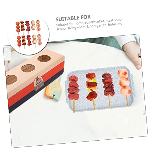 BESTonZON 10 Stück Teiliges Fake Barbecue Spielset aus Robustem Realistische Grillspieße für Vielseitiges Grill und Küchenspielzeug als Dekoration für Zuhause und Kindergarten BESTonZON 10 Stück Teiliges Fake Barbecue Spielset aus Robustem Realistische Grillspieße für Vielseitiges Grill und Küchenspielzeug als Dekoration für Zuhause und Kindergarten von BESTonZON