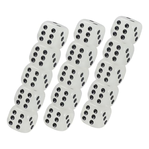 BESTonZON 10 Stück Teiliges Luminous Würfel mit Abgerundeten Ecken Leuchtende Schwarze Punkte Wiederverwendbare Spielwürfel für Partyspiele Ktv und Brettspiele Tragbar und Dekorativ BESTonZON 10 Stück Teiliges Luminous Würfel mit Abgerundeten Ecken Leuchtende Schwarze Punkte Wiederverwendbare Spielwürfel für Partyspiele Ktv und Brettspiele Tragbar und Dekorativ von BESTonZON