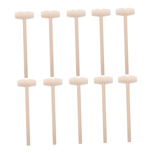 BESTonZON 10 Stück Teiliges Mini Holzspielzeug Ergonomischer Griff Sichere Handtraining Übung Vielseitig Partydeko Geeignet von BESTonZON