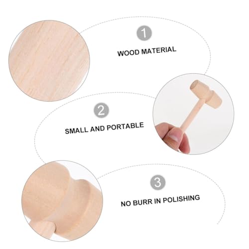BESTonZON 10 Stück Teiliges Mini holzhammer Kleine Praktische Holzspielzeug hämmer für Jungen und Mädchen Ab Jahren Langlebig und Einfach zu Handhaben BESTonZON 10 Stück Teiliges Mini holzhammer Kleine Praktische Holzspielzeug hämmer für Jungen und Mädchen Ab Jahren Langlebig und Einfach zu Handhaben von BESTonZON