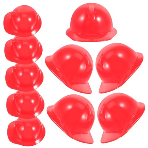 BESTonZON 10 Stück Teiliges Miniatur sicherheitshelm Robustes Kunststoff Material Leuchtend Rote Puppenhelme Vielseitig Einsetzbar als Puppendekoration BAU themenparty und DIY zubehör BESTonZON 10 Stück Teiliges Miniatur sicherheitshelm Robustes Kunststoff Material Leuchtend Rote Puppenhelme Vielseitig Einsetzbar als Puppendekoration BAU themenparty und DIY zubehör von BESTonZON