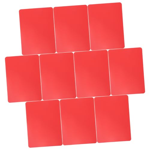 BESTonZON 10 Stück Teiliges Poker Dispenser aus Robustem Kunststoff Praktisches Kartenausteiler Tool für Hold und Poker Spiele Stabiles Zubehör für Spieltische und Familienrunden Rot von BESTonZON