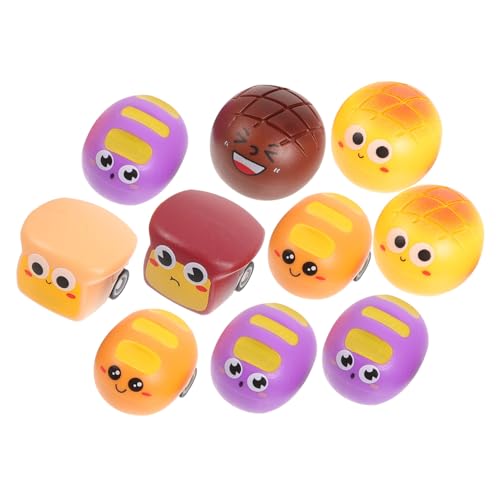 BESTonZON 10 Stück Teiliges Pull Back Auto Friktionsbetriebene Kleinkinder Autos Cartoon Brotform Kinderspielzeug Geschenk BESTonZON 10 Stück Teiliges Pull Back Auto Friktionsbetriebene Kleinkinder Autos Cartoon Brotform Kinderspielzeug Geschenk von BESTonZON