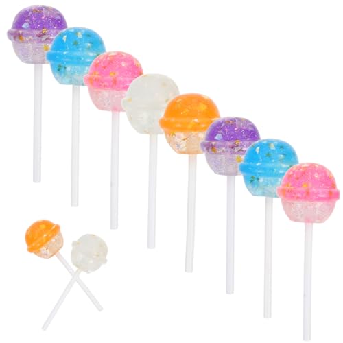 BESTonZON 10 Stück Teiliges Resin Lollipop mit Glitzer Bunte Künstliche Lutscher für DIY Basteln Fotografie Requisiten und Festliche Dekoration zu Weihnachten Party und Home Decor BESTonZON 10 Stück Teiliges Resin Lollipop mit Glitzer Bunte Künstliche Lutscher für DIY Basteln Fotografie Requisiten und Festliche Dekoration zu Weihnachten Party und Home Decor von BESTonZON
