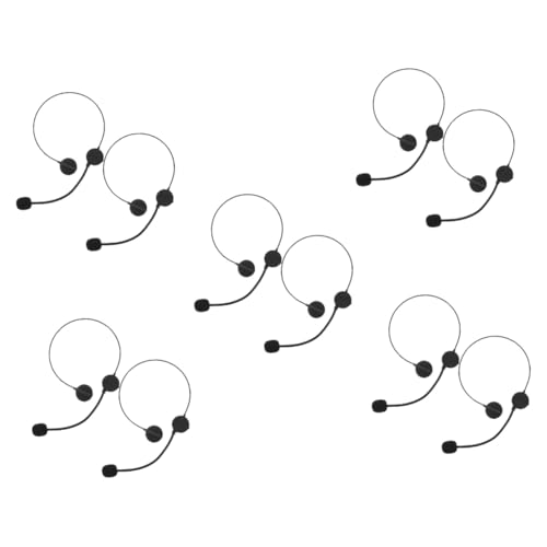 BESTonZON 10 Stück Teiliges Star Headset Cosplay Mikrofon Requisite für Rollenspiel Verkleidung Party Zubehör Gefälschte Kopfhörer für Mädchen Bühnenauftritte von BESTonZON