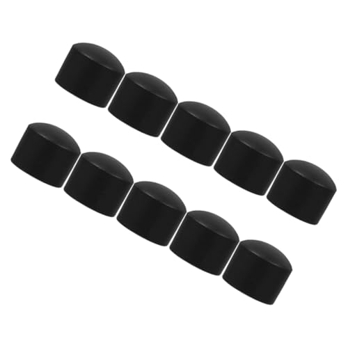 BESTonZON 10 Stück Teiliges Tischfußball Rohrkappen Schwarz Kunststoff Sicherheits Endkappen Schutz für Kickerstangen Stabiles Zubehör für Indoor und Outdoor Spielspaß von BESTonZON