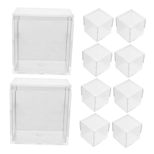 BESTonZON 10 Stück Teiliges Transparente Kunststoffbox mit Deckel für Mineralproben Pflanzen und Tierspecimen zur Sicheren Aufbewahrung und Präsentation von Sammlerstücken BESTonZON 10 Stück Teiliges Transparente Kunststoffbox mit Deckel für Mineralproben Pflanzen und Tierspecimen zur Sicheren Aufbewahrung und Präsentation von Sammlerstücken von BESTonZON