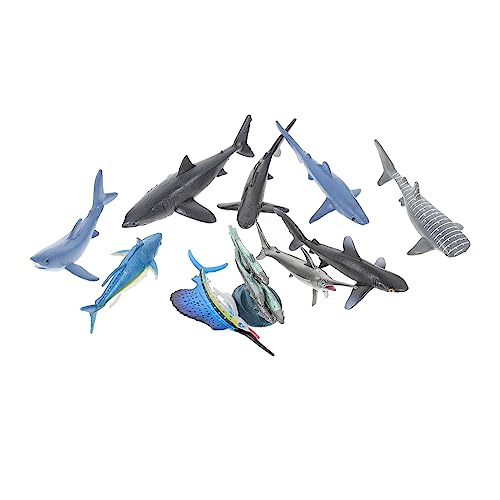 BESTonZON Entzückendes Fischmodell-Spielzeug Für Jungen Und Mädchen 10 Stück Kunststoff-simulationsfische Zum Lernen von BESTonZON