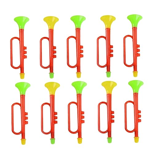 BESTonZON 10 Stück Trompete Babylärm Kinderspielzeug Musikspielzeug Pädagogisches Trompetenspielzeug BESTonZON 10 Stück Trompete Babylärm Kinderspielzeug Musikspielzeug Pädagogisches Trompetenspielzeug von BESTonZON