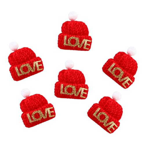 BESTonZON 10 Stück Weihnachtsfingerkappe weihnachtsspielzeug Weihnachts basteln Mini-Hüte DIY-Accessoires Gefälligkeiten für Weihnachtsfeiern mit Fingerhut Fingerspielzeug von BESTonZON