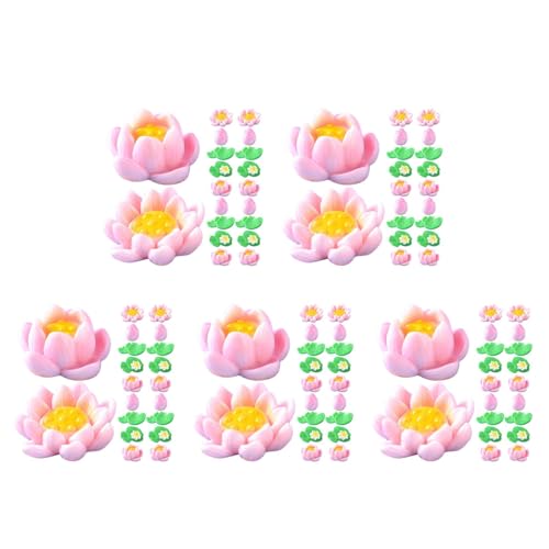 BESTonZON 100 Künstliche Schwimmende Lotusblumen Und -Blätter Miniatur-Seerosen Aus Kunstharz Für Fischtanks Aquarien Feengärten Teichdekor Ideal Für Terrarien Und Heimdekoration BESTonZON 100 Künstliche Schwimmende Lotusblumen Und -Blätter Miniatur-Seerosen Aus Kunstharz Für Fischtanks Aquarien Feengärten Teichdekor Ideal Für Terrarien Und Heimdekoration von BESTonZON