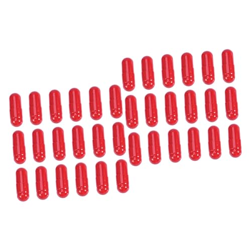 BESTonZON 100 STK Blutkapsel Halloween schminke Halloween Make up Bites gefälschtes Halloween-Blut Vampirblut Kapseln waschbares Kunstblut essbares Kunstblut Gesicht Requisiten vorgeben rot von BESTonZON