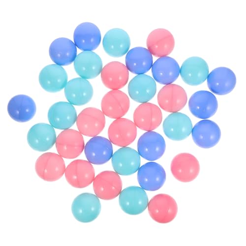 BESTonZON 100 Stück Bunte Ocean Balls Runde Bruchsichere Spielbälle für Spielzelte Planschbecken und Fördert Hand Augen Koordination und Bewegung von BESTonZON
