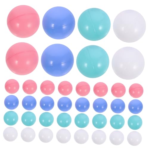 BESTonZON 100 Stück Bunte Ocean Balls aus Leichtem Langlebige Spielbälle für Bällebäder Spielzelte Poolpartys und Indoor Outdoor Spaß von BESTonZON