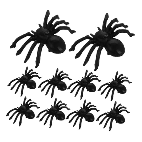 BESTonZON 100 Stück Halloween Spinnen Streichspielzeug Halloween Dekorationen Leuchtendes Spinnennetz Halloween Dekorationszubehör Plüschspinnen Aufblasbare Spinne Realistisches BESTonZON 100 Stück Halloween Spinnen Streichspielzeug Halloween Dekorationen Leuchtendes Spinnennetz Halloween Dekorationszubehör Plüschspinnen Aufblasbare Spinne Realistisches von BESTonZON