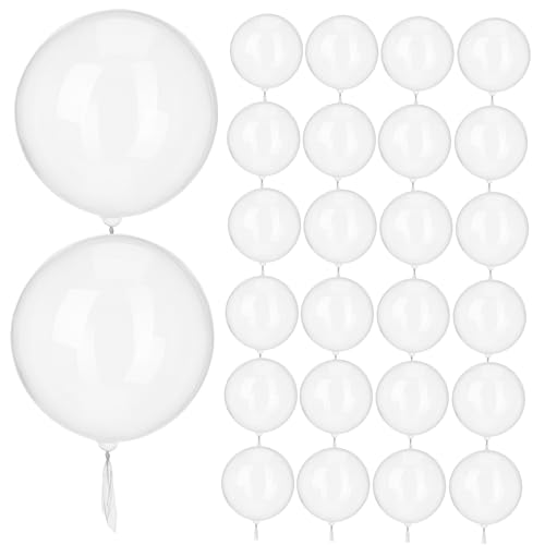 BESTonZON 100 Stück Klare Bobo Ballons Tpu Wiederverwendbare Transparente Bubble Ballons für Geburtstag Hochzeit Party Dekoration Indoor Outdoor Vielseitig Einsetzbar BESTonZON 100 Stück Klare Bobo Ballons Tpu Wiederverwendbare Transparente Bubble Ballons für Geburtstag Hochzeit Party Dekoration Indoor Outdoor Vielseitig Einsetzbar von BESTonZON