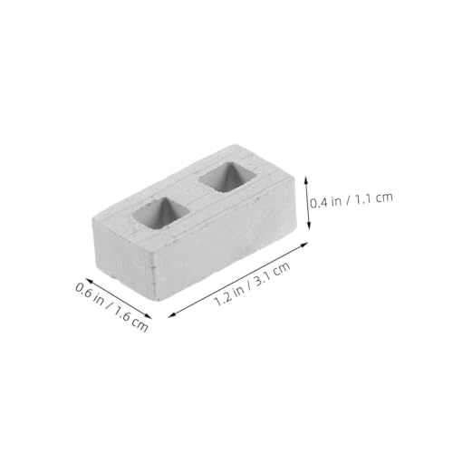 BESTonZON 100 Stück Mikro Zubehörblöcke Puppenhaus Bauhandwerk Realistische Mini Ziegel Kleines Blockmaterial Ziegel DIY Konstruktionsrequisiten – Miniatur Architekturgarten/Fälschung BESTonZON 100 Stück Mikro Zubehörblöcke Puppenhaus Bauhandwerk Realistische Mini Ziegel Kleines Blockmaterial Ziegel DIY Konstruktionsrequisiten – Miniatur Architekturgarten/Fälschung von BESTonZON