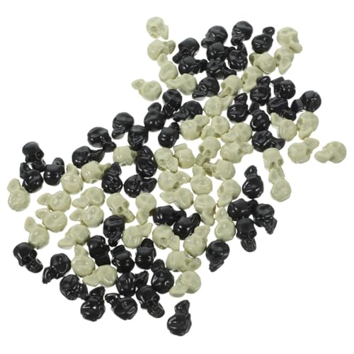 BESTonZON 100 Stück Mini Plastik Schädelköpfe Dekorationen für Halloween Realistische Skelett Figuren Gruselige Party Accessoires für DIY und Raumgestaltung BESTonZON 100 Stück Mini Plastik Schädelköpfe Dekorationen für Halloween Realistische Skelett Figuren Gruselige Party Accessoires für DIY und Raumgestaltung von BESTonZON
