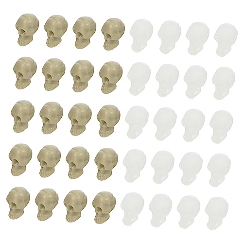 BESTonZON 100 Stück Miniatur Skull Deko Halloween Horrordekoration aus Kunststoff für DIY Projekte und Gruselige Partys Vielseitige Verwendungsmöglichkeiten für Zuhause und Tischgestaltung BESTonZON 100 Stück Miniatur Skull Deko Halloween Horrordekoration aus Kunststoff für DIY Projekte und Gruselige Partys Vielseitige Verwendungsmöglichkeiten für Zuhause und Tischgestaltung von BESTonZON