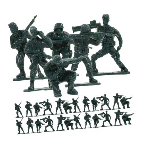 BESTonZON 100 Stück Miniatur Soldaten Figuren für Sandtisch Realistische Militärspielzeug Figuren aus Große Grüne Soldaten für Sammlungen und Szenen Dekorationen BESTonZON 100 Stück Miniatur Soldaten Figuren für Sandtisch Realistische Militärspielzeug Figuren aus Große Grüne Soldaten für Sammlungen und Szenen Dekorationen von BESTonZON