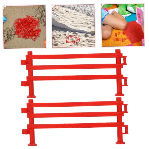BESTonZON 100 Stück Miniaturzaun Teiliges Zubehör Zaunpanel für Bauernhof Pferdegehege Kompatibel mit Puppenhaus Gartenzaun für Kreative Spielsets von BESTonZON