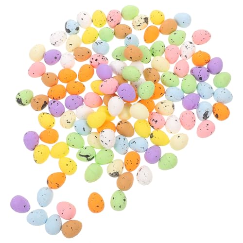 BESTonZON 100 Stück Ostereier befüllbar gefüllt klein Dekoration Hülse osterbastelei easter eggs Osterdeko mit Eiern Eierzubehör Eierparty Ostern schäumt Eier Osterei-Verzierung Schaum von BESTonZON