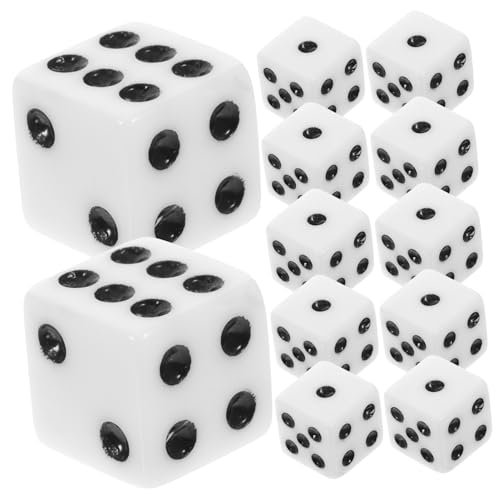 BESTonZON 100 Stücke Leichte Acryl Würfel Sechs Seitige Brettspiel Würfel Für Spaß Unterhaltung von BESTonZON