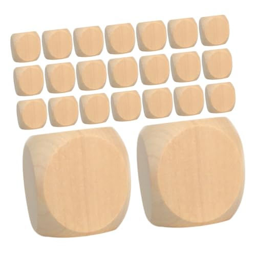 BESTonZON 100 Stück Runde Kanten für DIY Projekte Mathematikunterricht und Spielzubehör Naturbelassene Holzblöcke BESTonZON 100 Stück Runde Kanten für DIY Projekte Mathematikunterricht und Spielzubehör Naturbelassene Holzblöcke von BESTonZON