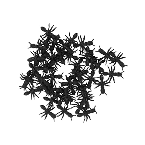 BESTonZON 100 Stück Simulierte Ameisen Beängstigend Trick Ameisen Falsche Ameisen Ameisen Fälschung Klein Favorisieren Ameisen Gefälscht Simulation Ameise Sachen Black von BESTonZON