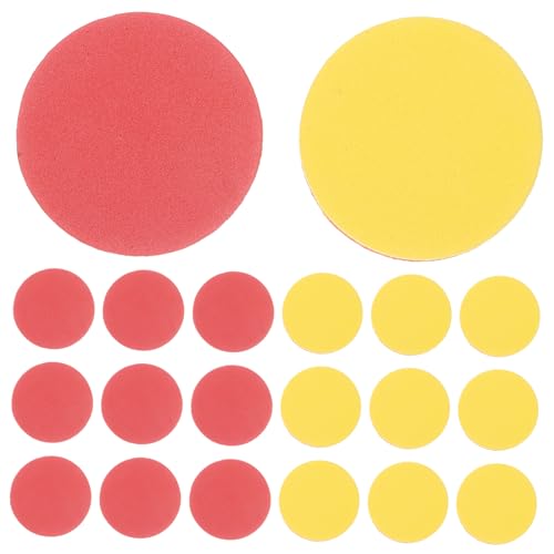 BESTonZON 100 Stück Teiliges Farbiges Eva Lernspiel Münzen Robuste Glatte Zählchips für Matheförderung Spielerisches Rechnen für Vorschulkinder Fördert Farbenlernen Geduld und Koordination von BESTonZON