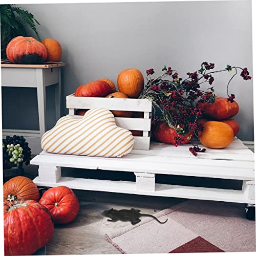BESTonZON 100 Stück Teiliges Halloween Deko mit Realistischen Schwarzen Ratten Spielzeugen Bruchsicher Täuschend Echt für Halloween Aprilscherz als Gruselige Überraschungsdeko von BESTonZON