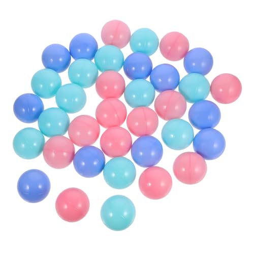 BESTonZON 100 Stück Teiliges Macaron Farbset Bälle für Ballgruben Spielbälle aus Ungiftigem Kunststoff Bunte Poolspielzeuge Kreative Schwimmspielzeuge für Krabbelzelt und Badewanne von BESTonZON
