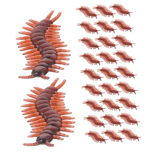 BESTonZON 100 Stück Teiliges Realistisches Fake aus Flexiblem PVC Langlebige Kunststoff Deko für Halloween Garten und Scherzartikel Realistische Insektenfigur für Party und Streichspaß von BESTonZON