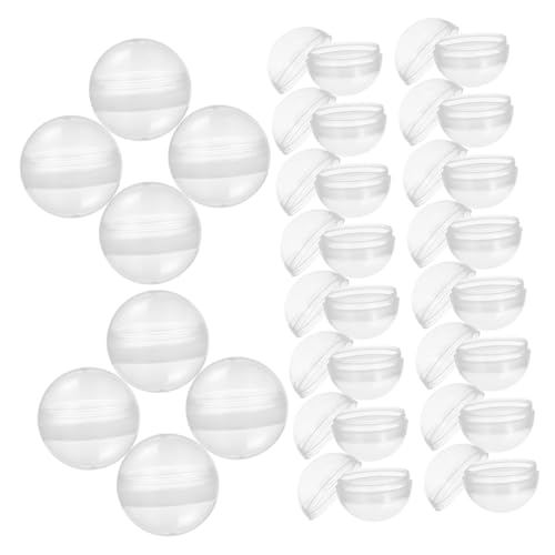 BESTonZON 100 Stück Transparente Befüllbare Plastikkugeln für Kaugummi automaten Partygeschenke und DIY basteln Geeignet für Süßigkeiten und Kleine Überraschungen von BESTonZON