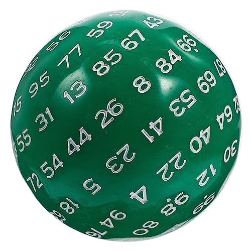 BESTonZON 100 Zahlenwürfel Mehrseitige Würfel Würfelspiel Einseitig Klein Standard-spielwürfel Tischspielwürfel Lernen Würfel Spiel Würfel Mit Würfel Würfel Party Acryl Green von BESTonZON