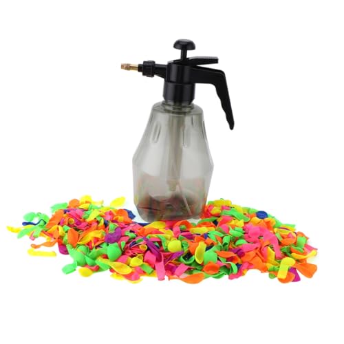 BESTonZON 1000 Stück Wasserspritzflasche mit Selbstschließenden Wasserballons Nachfüllset Manuell Befüllbar Robustes Outdoor für Garten Karneval Bunte Farben Spaß Zufällige Zufällige Farbe von BESTonZON