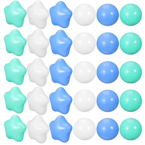 BESTonZON 100Pcs Plastikbällchen für Ballgruben Leichtes Pool -Spielzeug Beach Party Dekorationen Indoor -Spielzimmer Spielzeug Strandpartydekorationen für Babys Und Kleinkinder BESTonZON 100Pcs Plastikbällchen für Ballgruben Leichtes Pool -Spielzeug Beach Party Dekorationen Indoor -Spielzimmer Spielzeug Strandpartydekorationen für Babys Und Kleinkinder von BESTonZON