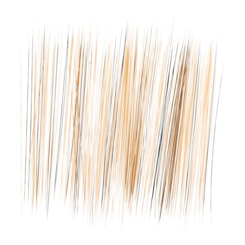 BESTonZON 100St Simulierte Katzenschnurrhaare bastelbedarf Mini-Dekoration mit Schnallenhalskette Tuften saftiges Zubehör Karte Katzenpuppenschnurrhaare DIY Filzspielzeug Plastik Light Brown von BESTonZON