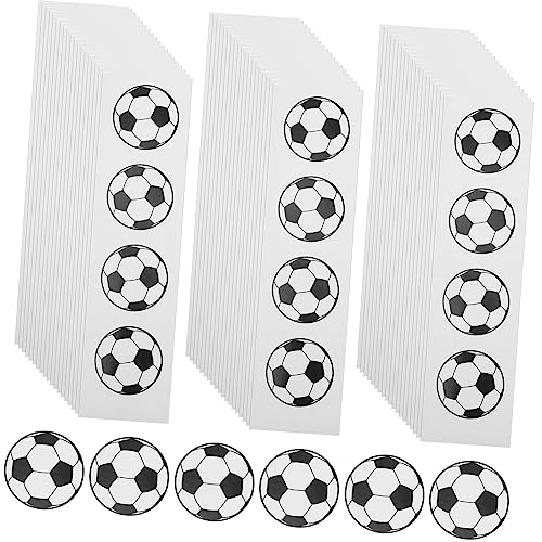 BESTonZON Fußball-verschlussaufkleber – 100 Stück Fußball-Aufkleber Für Kekstüten Brottüten Süßigkeitentüten Bürodekoration von BESTonZON