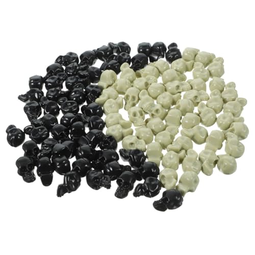 BESTonZON 100st Halloween Dekorativer Schaumschädel Mini-skelettkopf Miniaturen Halloween-schädeldekorationen Lebensechter Schädelkopf Halloween-skelettfigur Skelett- Plastik von BESTonZON