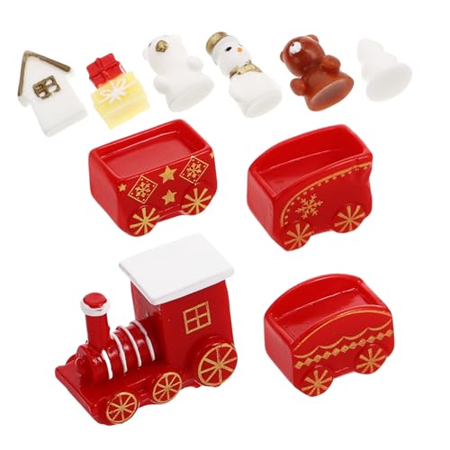 BESTonZON Holz-mini-Zug- -Set 10-teilig Schneemann-zugschienen Festival- Für Jungen- Und Mädchenzimmer BESTonZON Holz-mini-Zug- -Set 10-teilig Schneemann-zugschienen Festival- Für Jungen- Und Mädchenzimmer von BESTonZON