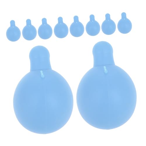 BESTonZON 10St Blasenblasende Puppe Blasenspielzeug DIY Ersatzteile Plüschtierfüllung Bastelbedarf für Rasseleinsatz sensorisches Sky-Blue von BESTonZON