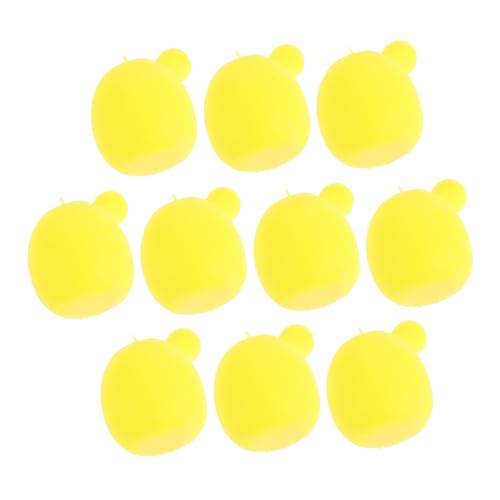 BESTonZON 10St Blasenblasenkern interaktives Squeeze Puppen Basteln Reparatur Puppenblasen zusammendrücken Einsteckkugeln für die Puppenherstellung Yellow von BESTonZON