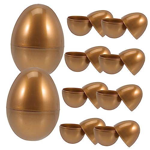 BESTonZON 10St Ei Dekoration fillable easter eggs easter egg decoration Ostereier Candy Box goldenes Tablett Regenmacher-Babyspielzeug -Süßigkeiten-Boxen goldene Ostereier aus Plastik BESTonZON 10St Ei Dekoration fillable easter eggs easter egg decoration Ostereier Candy Box goldenes Tablett Regenmacher-Babyspielzeug -Süßigkeiten-Boxen goldene Ostereier aus Plastik von BESTonZON