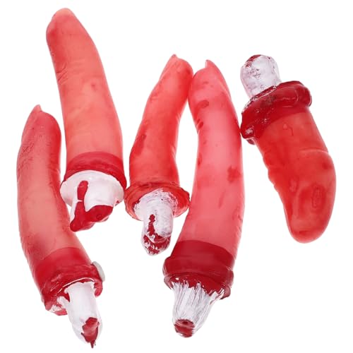 BESTonZON 10St Halloween-Organe FALSCH abgetrennte Finger Maske Halloween Finger Halloween fensterdeko Zubehör für Halloween-Kostüme Halloween-Streich-Requisiten Seide Baumwolle von BESTonZON