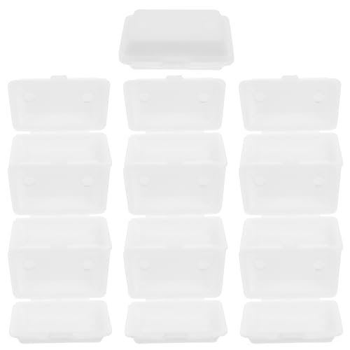BESTonZON 10St Mini-Lunchbox Miniatur mach es mini zappeln Artikel Lunchboxen für Bausatz puppenstubenmöbel Dollhouse Furniture Mini-Etui fürs Mittagessen Plastik Weiß BESTonZON 10St Mini-Lunchbox Miniatur mach es mini zappeln Artikel Lunchboxen für Bausatz puppenstubenmöbel Dollhouse Furniture Mini-Etui fürs Mittagessen Plastik Weiß von BESTonZON