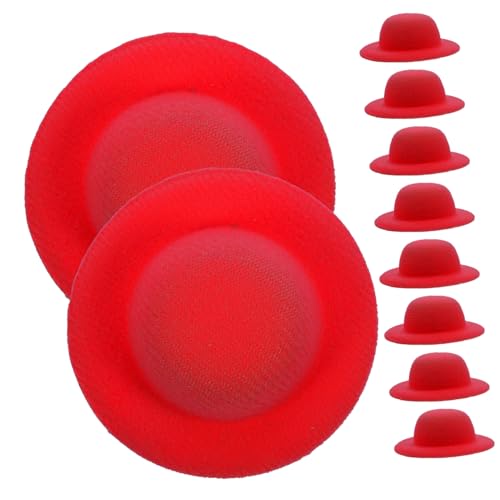 BESTonZON 10St Mini-Strohhut Minihüte zum Basteln dekorativer DIY-Hut Zubehör für Babypuppen Zubehör für die Puppenherstellung Bastelhut Puppenmütze selber Machen Hut- Eva rot BESTonZON 10St Mini-Strohhut Minihüte zum Basteln dekorativer DIY-Hut Zubehör für Babypuppen Zubehör für die Puppenherstellung Bastelhut Puppenmütze selber Machen Hut- Eva rot von BESTonZON