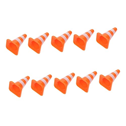 BESTonZON 10St Sandtischverzierungen Sitzsäcke werfen Sicherheitskegel Zapfen Sportkegel Verkehrszeichen kinderspielzeug Simulation Straßenkegel Lehrmittel Plastik Orange BESTonZON 10St Sandtischverzierungen Sitzsäcke werfen Sicherheitskegel Zapfen Sportkegel Verkehrszeichen kinderspielzeug Simulation Straßenkegel Lehrmittel Plastik Orange von BESTonZON